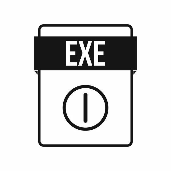Ícone de arquivo EXE, estilo simples — Vetor de Stock