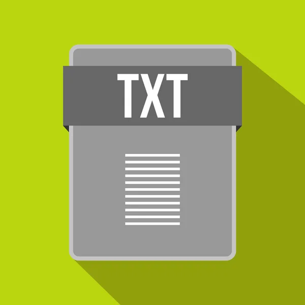 Txt-Dateisymbol, flacher Stil — Stockvektor