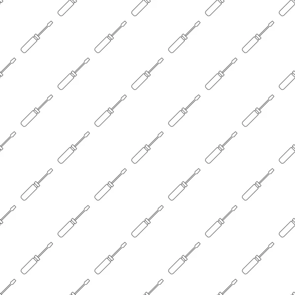 Skruvmejsel mönster sömlösa — Stock vektor