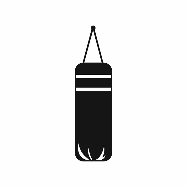 Bolso de boxeo para icono de boxeo, estilo simple — Vector de stock