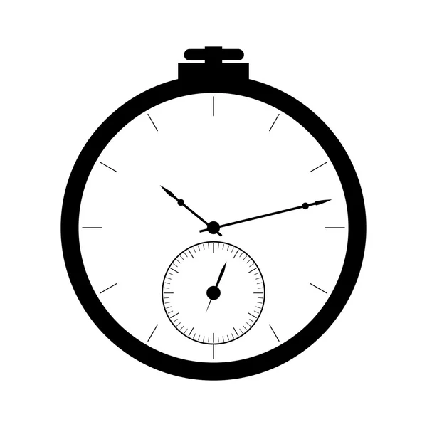 Uhr-Symbol einfach — Stockvektor