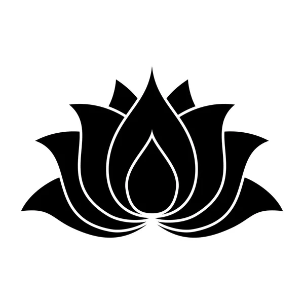 Signo de flor de loto — Vector de stock