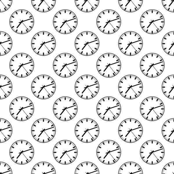 Relógio padrão sem costura — Vetor de Stock