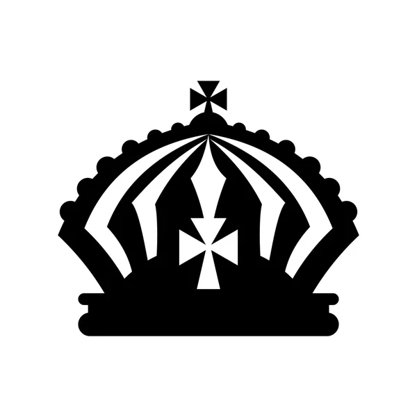 Kronan ikonen enkel — Stock vektor