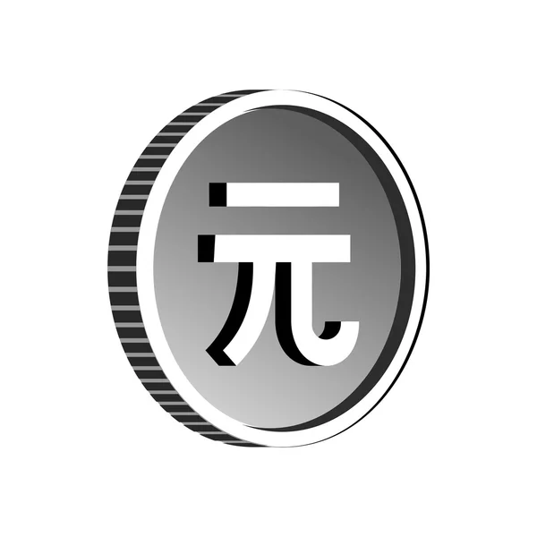 Kina Yuan tecken ikon, enkel stil — Stock vektor