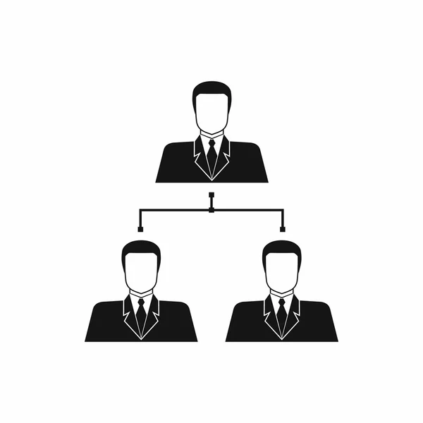 Icône structure de l'entreprise, style simple — Image vectorielle