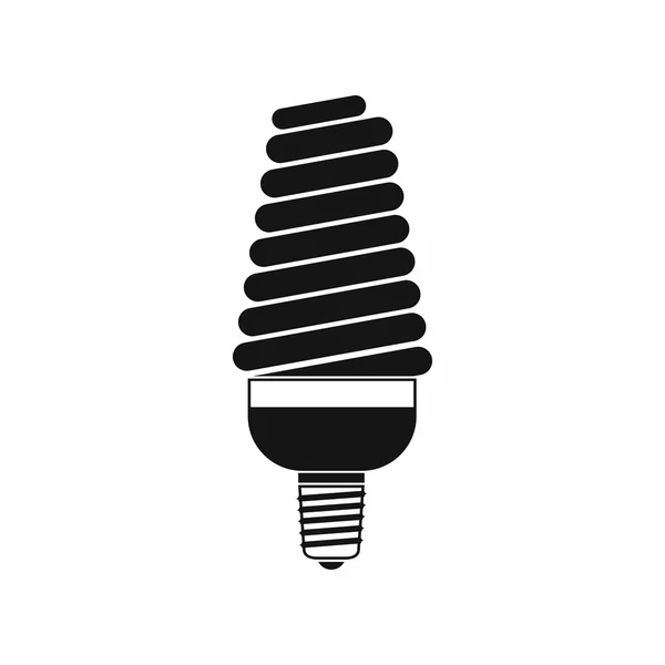 Energy saving bulb icon, simple style — Stock Vector