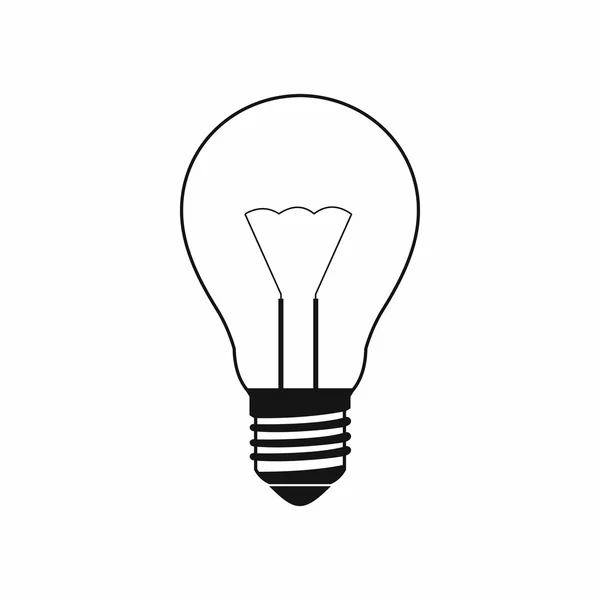 Light bulb icon, simple style — Stock Vector