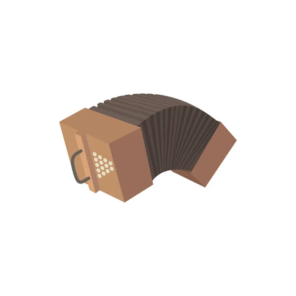 Bandoneon accordion icon, cartoon style — Stock Vector