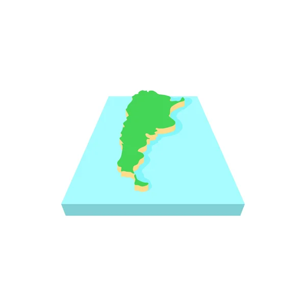 Mapa de icono de Argentina, estilo de dibujos animados — Archivo Imágenes Vectoriales