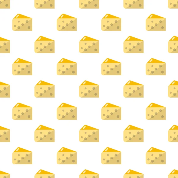 Patrón de queso sin costura — Vector de stock