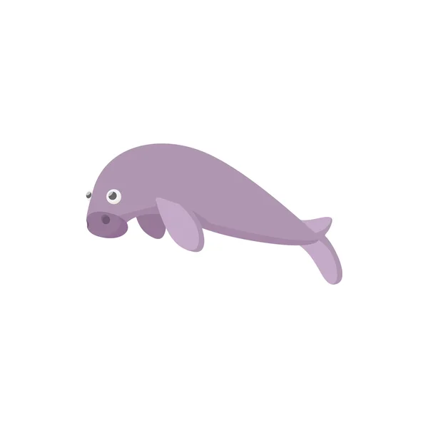 Icône veau de mer, style dessin animé — Image vectorielle