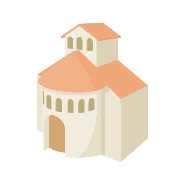 Kyrkans byggnad ikon, tecknad stil — Stock vektor