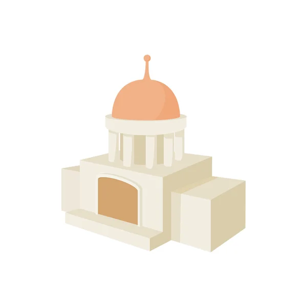 Икона храмового строительства, стиль мультфильма — стоковый вектор