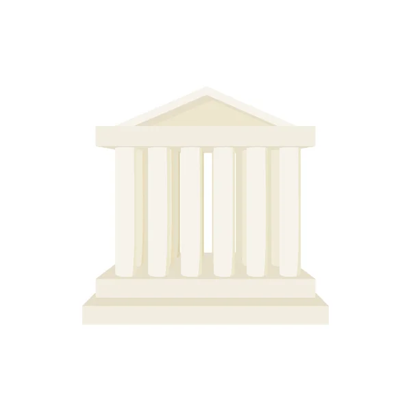 Romeinse tempel pictogram, cartoon stijl — Stockvector