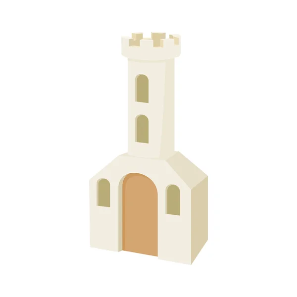 Icono del edificio de la iglesia, estilo de dibujos animados — Vector de stock