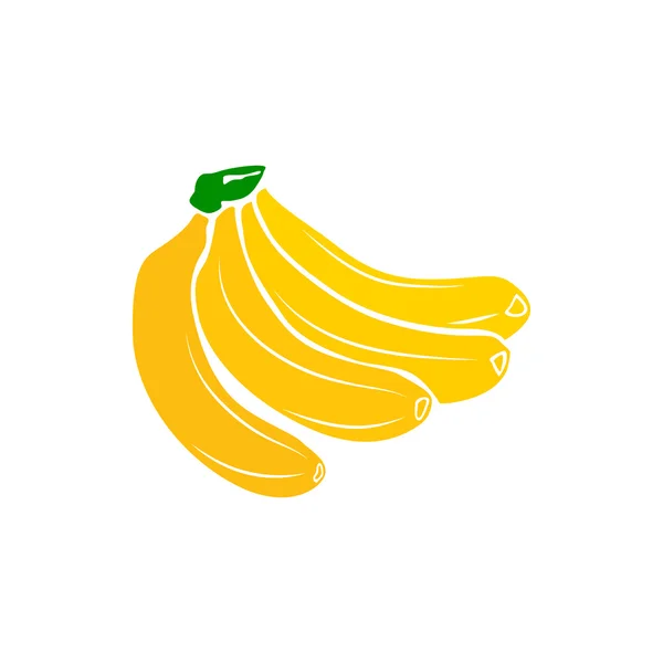 Ikon pisang, gaya sederhana - Stok Vektor