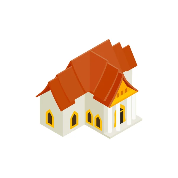 Icône de maison traditionnelle thaïlandaise, style 3d isométrique — Image vectorielle