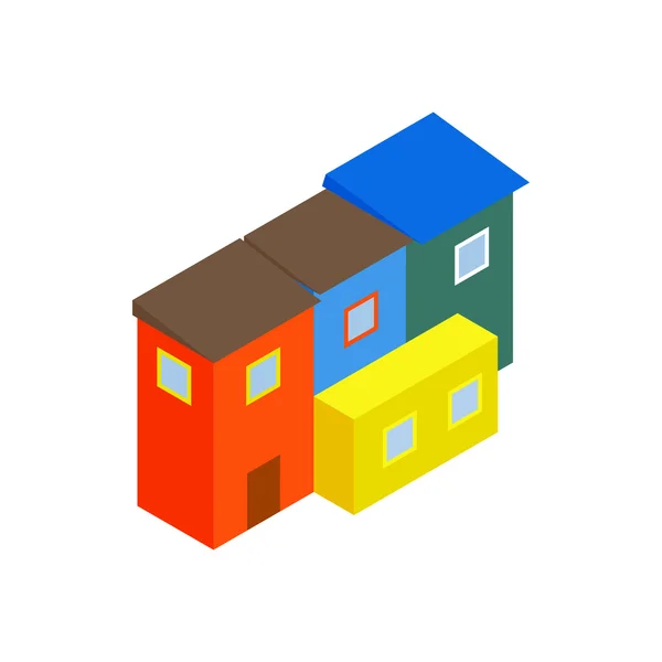 Argentina houses icon, isometric 3d style — Stock Vector