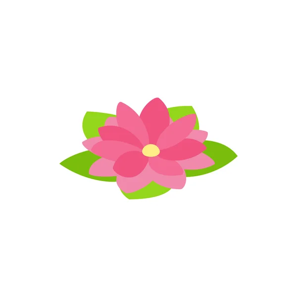 Иконка цветка лотоса, изометрический 3d стиль — стоковый вектор