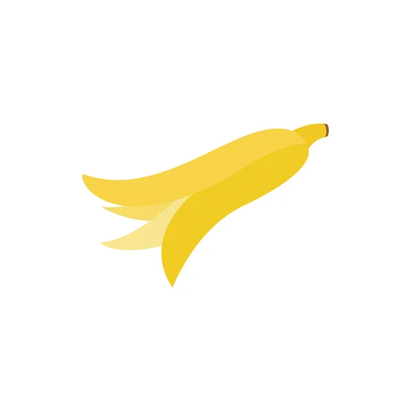 Symbol für Bananenschalen, isometrischer 3D-Stil — Stockvektor