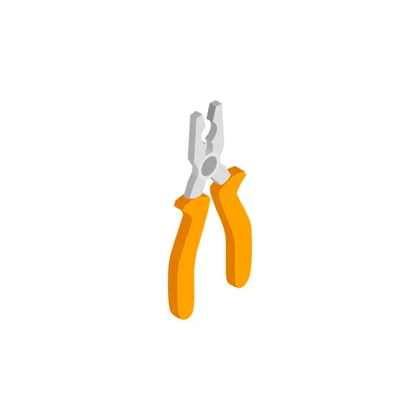 Pliers icon, isometric 3d style — Stock Vector