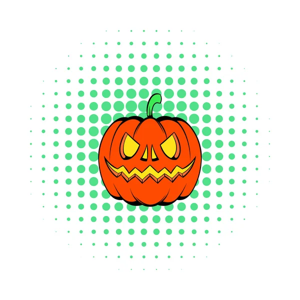 Icono de calabaza en el estilo de cómics — Vector de stock