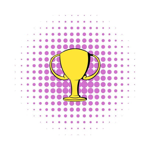 Bajnokok Arany Kupa ikon, képregény stílusban — Stock Vector