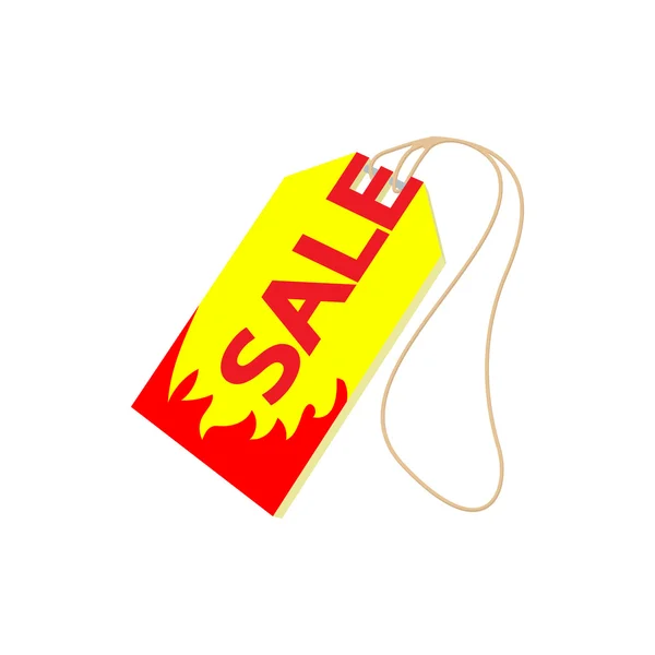 Sale tag icon, cartoon style — Stock Vector