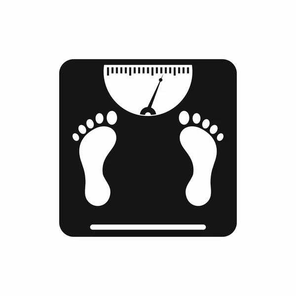 Weight scale icon, simple style — Stock Vector