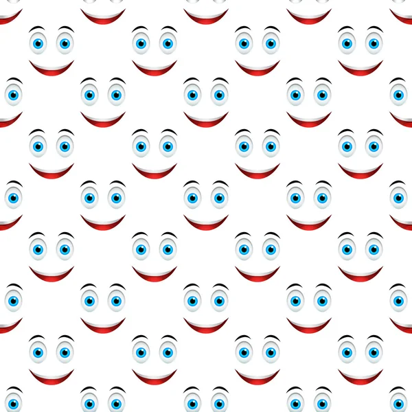 Smile pattern seamless — Stock Vector