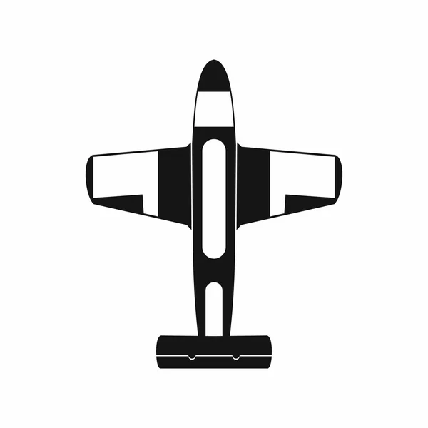 Icône avion de combat militaire, style simple — Image vectorielle