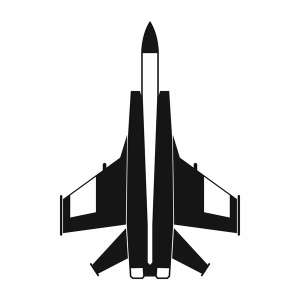 Icono de avión de combate, estilo simple — Vector de stock