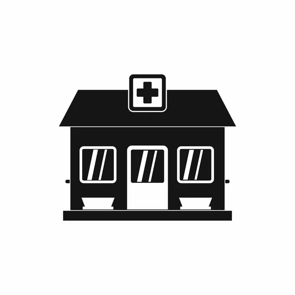 Icono del edificio del hospital, estilo simple — Archivo Imágenes Vectoriales