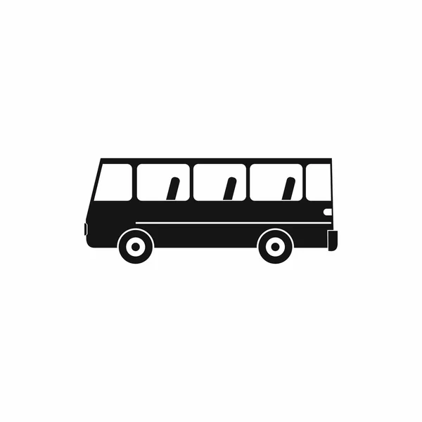 Bus icon in simple style — Stock Vector