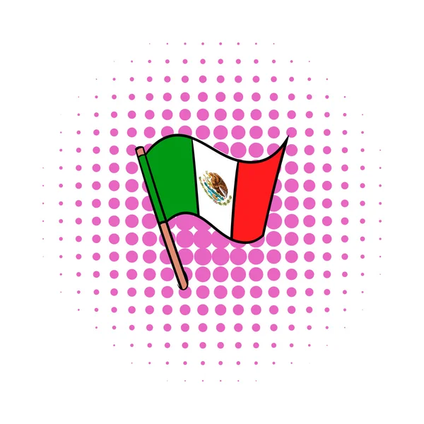 Флаг Мексики, стиль комиксов — стоковый вектор