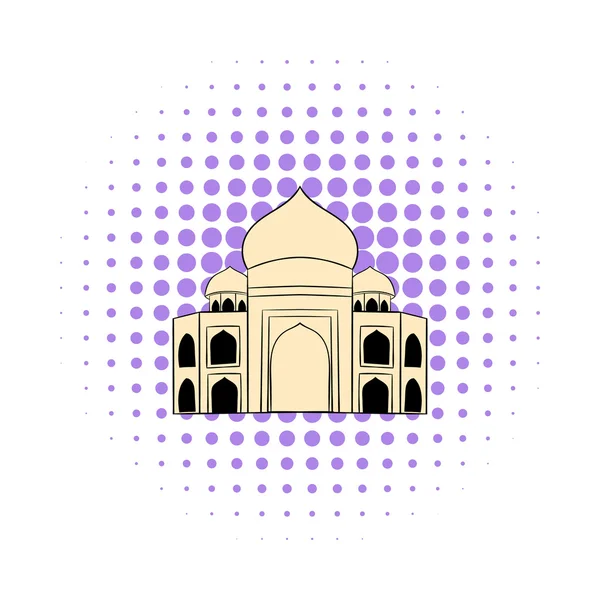 Taj Mahal, ícone da Índia, estilo quadrinhos —  Vetores de Stock