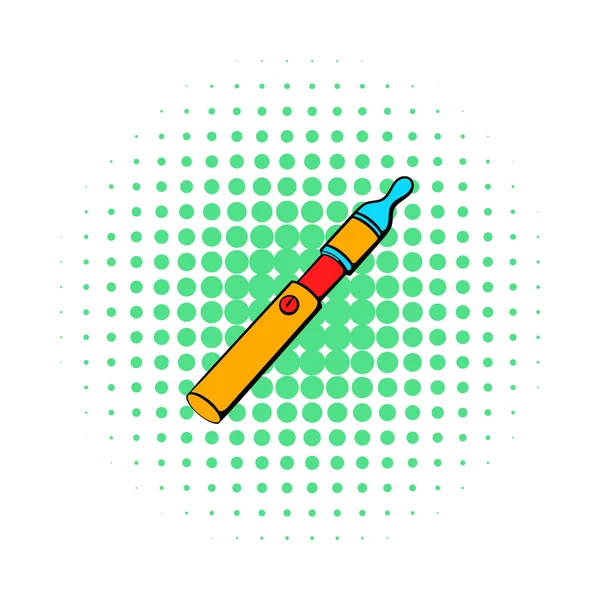 Elektronikus cigaretta ikon, képregény stílusban — Stock Vector