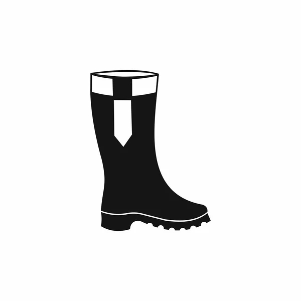 Rubber boots icon, simple style — Stock Vector