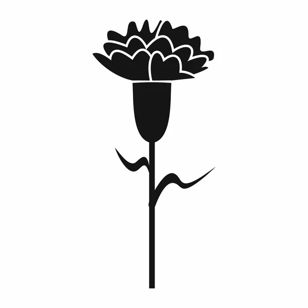 Icono de clavel en estilo simple — Vector de stock