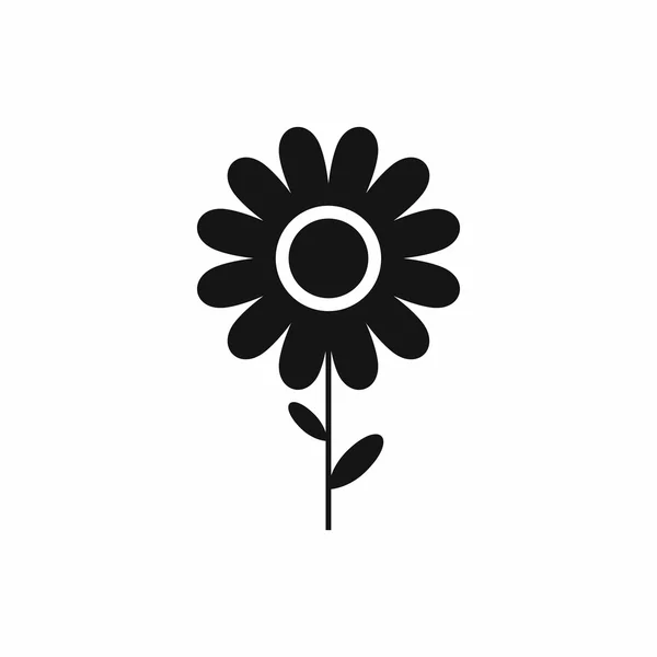 Ícone de flor em estilo simples — Vetor de Stock