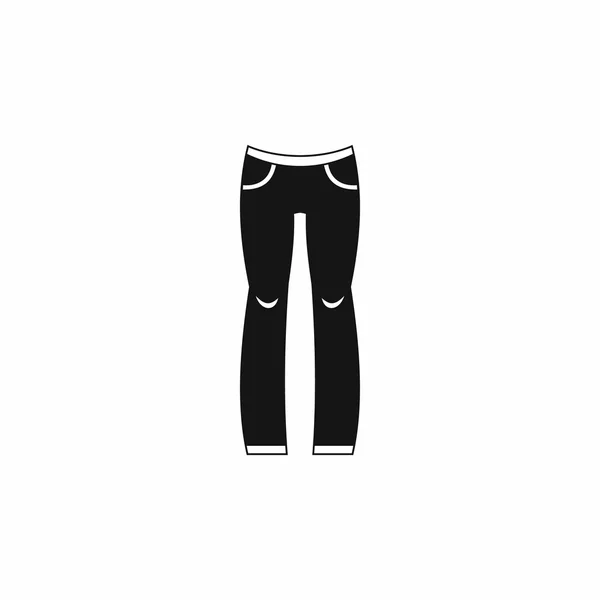 Mujer pantalón icono en estilo simple — Vector de stock