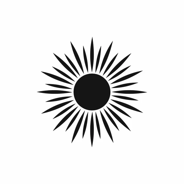 Güneş simgesi, basit tarzı — Stok Vektör