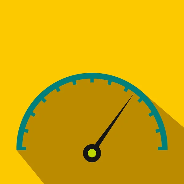 Speedometer icon in flat style — Stock Vector