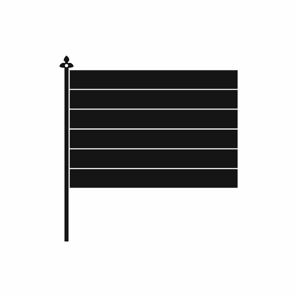 Icona della bandiera in stile semplice — Vettoriale Stock