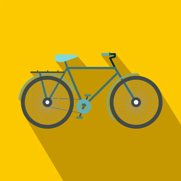 Значок велосипеда в плоском стиле — стоковый вектор