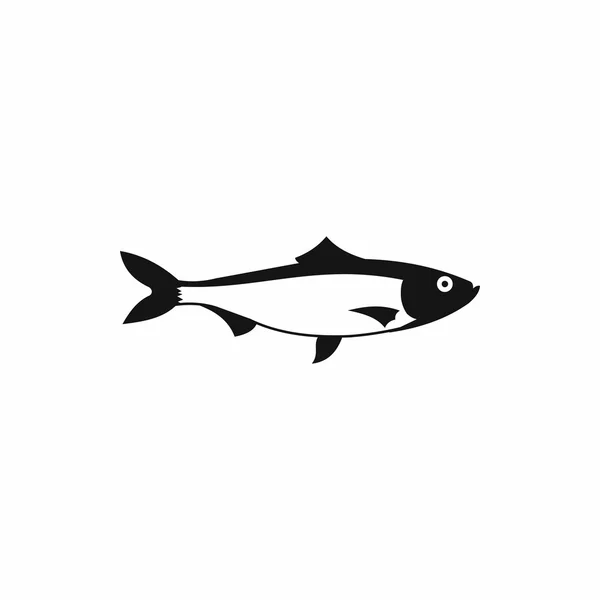 Icône poisson frais, style simple — Image vectorielle