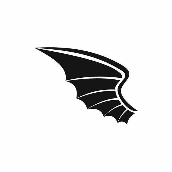 Vleugel pictogram in eenvoudige stijl — Stockvector