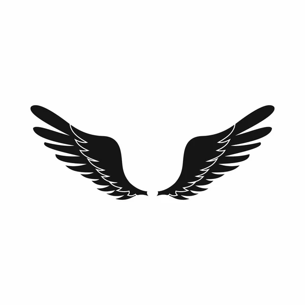 シンプルなスタイルの翼アイコン — ストックベクタ