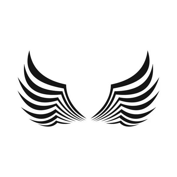 Ikona skrzydła w prostym stylu — Wektor stockowy
